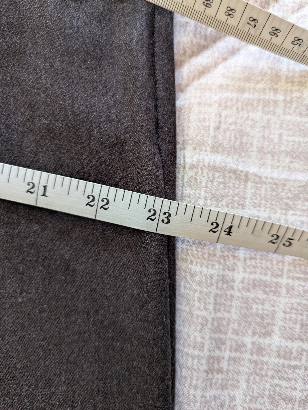 Alex Mill Jeremy Pleated Trouser In Wool Flannel Chocolate 35 x 32